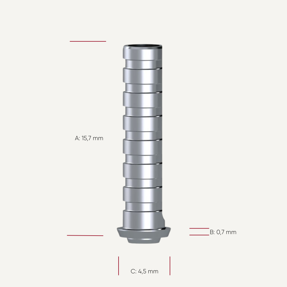 Provisorisches Titan Abutment - mit Schraube