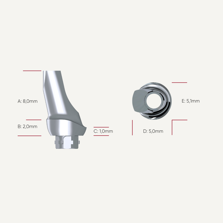 Präparierbare Titan Abutments