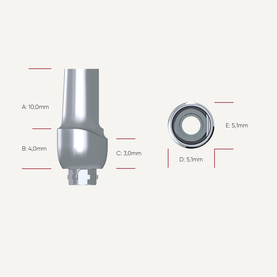 Präparierbare Titan Abutments