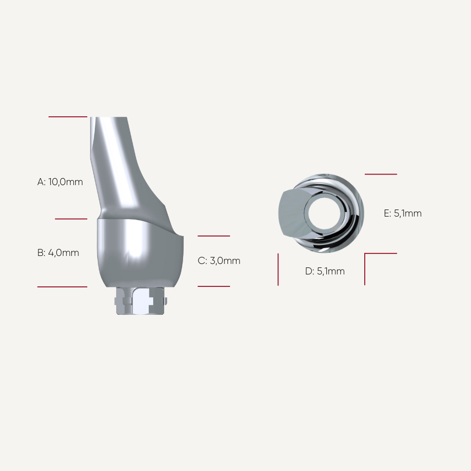 Präparierbare Titan Abutments