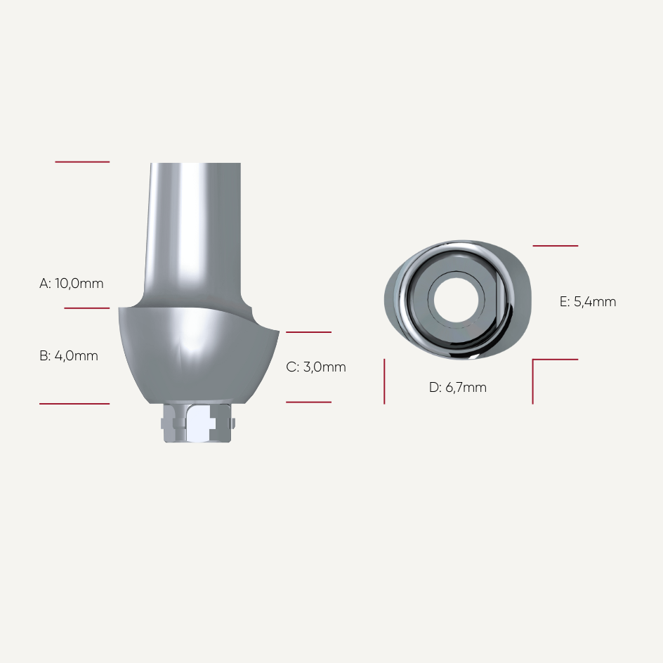 Präparierbare Titan Abutments