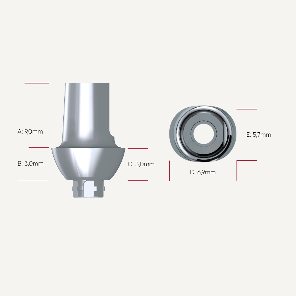 Präparierbare Titan Abutments