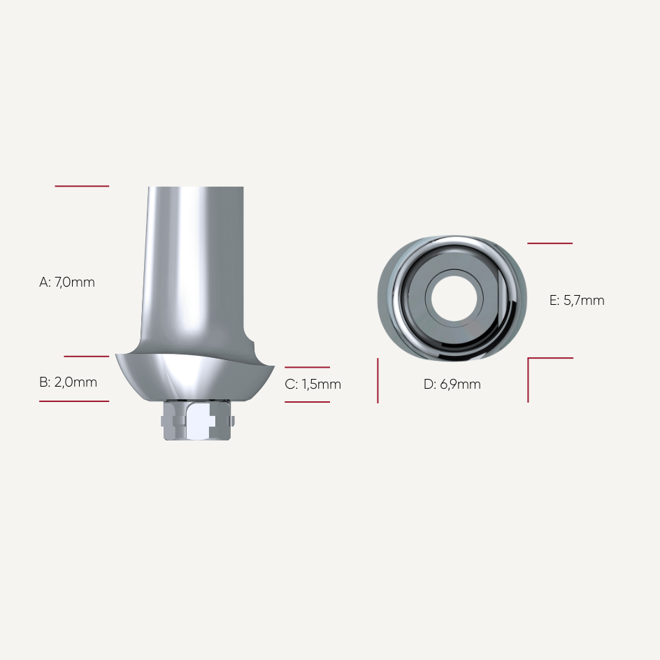 Präparierbare Titan Abutments