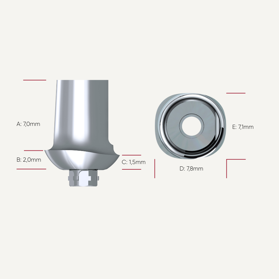 Präparierbare Titan Abutments
