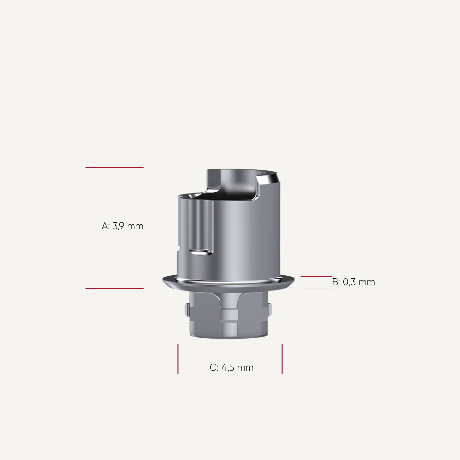 NeoBase® Abutment ASC abgewinkelter Schraubenzugangskanal