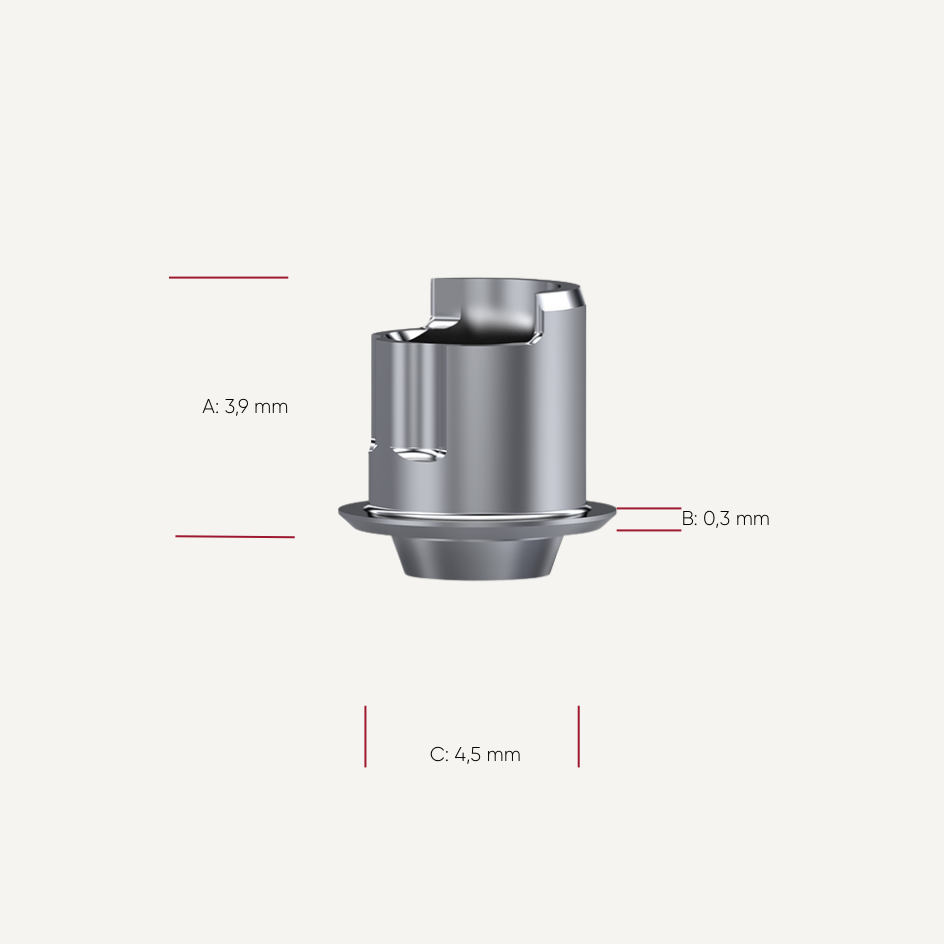 NeoBase® Abutment ASC abgewinkelter Schraubenzugangskanal