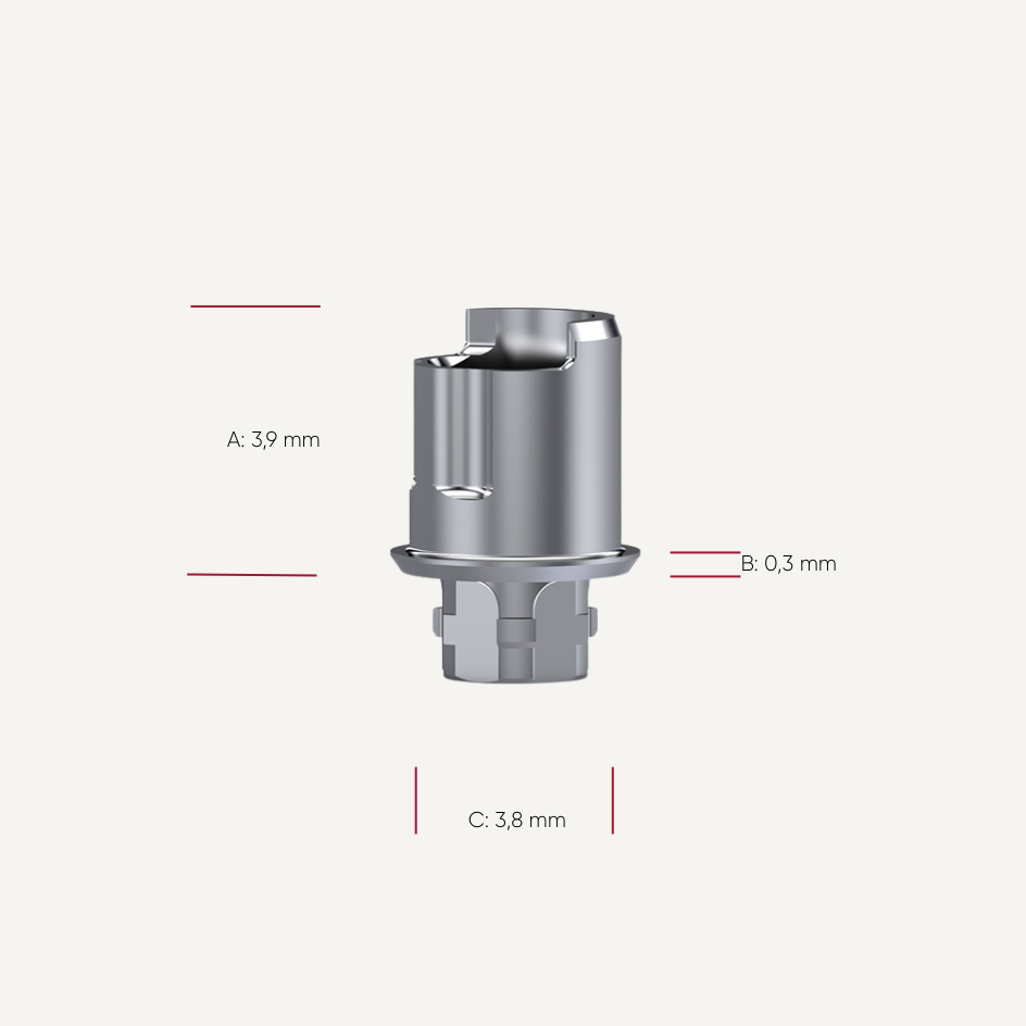 NeoBase® Abutment ASC abgewinkelter Schraubenzugangskanal