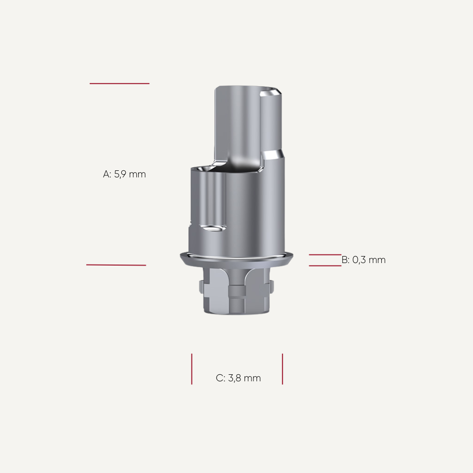 NeoBase® Abutment ASC abgewinkelter Schraubenzugangskanal