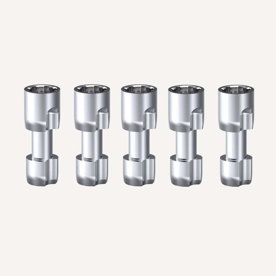 Digitales Modellimplantat und Befestigungsschraube