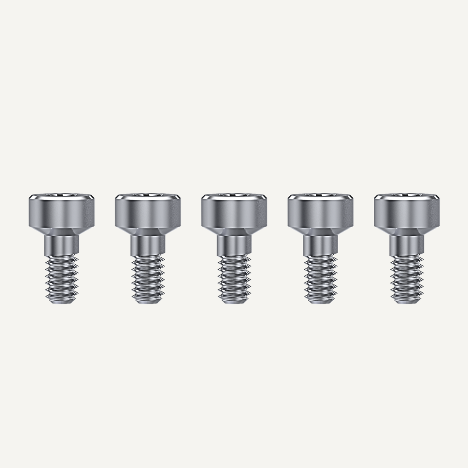 Digitales Modellimplantat und Befestigungsschraube