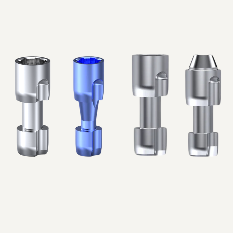 Digitales Modellimplantat und Befestigungsschraube